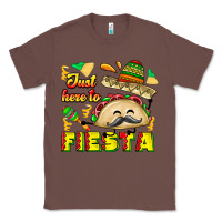 Chestnut Just Here To Fiesta Classic Tee - CowhideDigitalArt