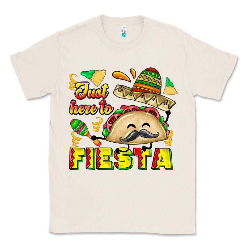 Just Here To Fiesta Classic Tee by CowhideDigitalArt | Teevron