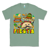 Sage Just Here To Fiesta Classic Tee - CowhideDigitalArt