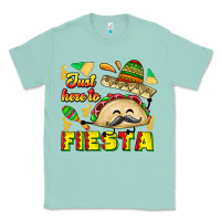 Seafoam Just Here To Fiesta Classic Tee - CowhideDigitalArt
