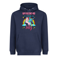 Navy unicorns are born in july Heavyweight Hoodie - Jasminsmagicworld
