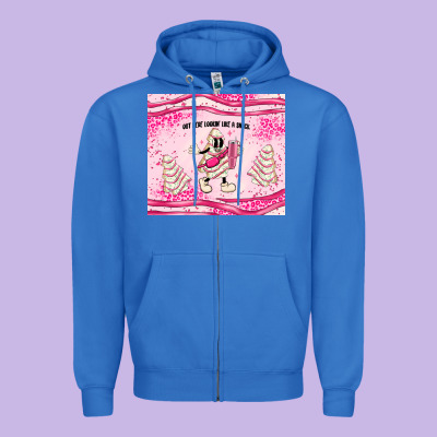 Out Here Lookin Like A Snack Zipper Hoodie Designed By Maliassmallbusiness