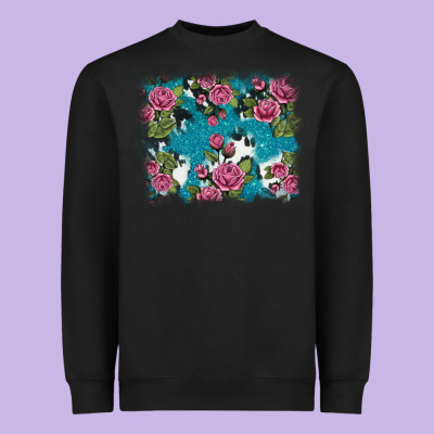 V.drose Glitter Cowhide Heavyweight Sweatshirt Designed By Adodesignshop