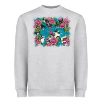 Heather Grey v.drose glitter cowhide Heavyweight Sweatshirt - AdoDesignShop