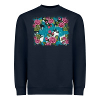 Navy v.drose glitter cowhide Heavyweight Sweatshirt - AdoDesignShop