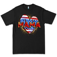 Black American mama heart Premium Tee - Zillion Design Studio