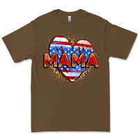 Cacao American mama heart Premium Tee - Zillion Design Studio