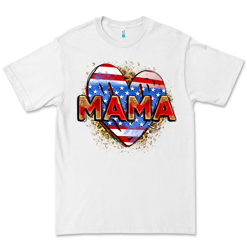 American Mama Heart Premium Tee by Zillion Design Studio | Teevron