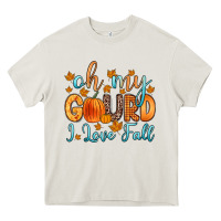 Cream oh my gourd i love fall Heavy Core Tee - Zillion Design Studio