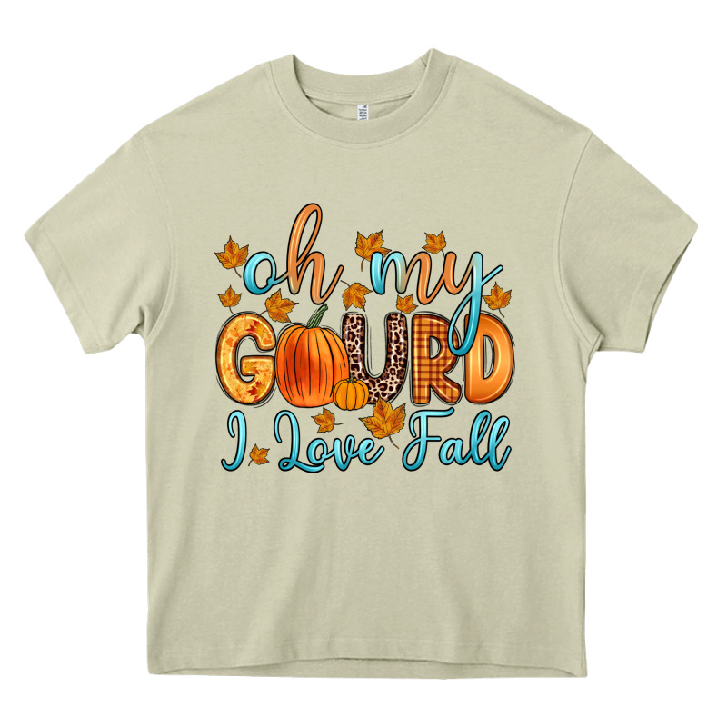 Oh My Gourd I Love Fall Heavy Core Tee by Zillion Design Studio | Teevron