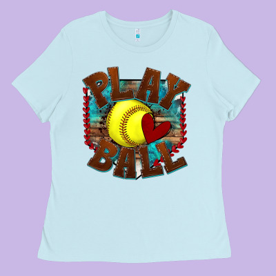 Ladies Tee play ball softball