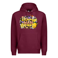 Burgundy Mama's main squeeze Premium Hoodie - NancyCooperArtShop