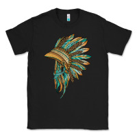 Black indian leopard headdress blue Classic Tee - BarkalooDesign