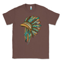 Chestnut indian leopard headdress blue Classic Tee - BarkalooDesign
