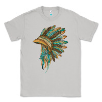 Moon Dust indian leopard headdress blue Classic Tee - BarkalooDesign