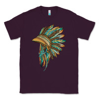 Plum indian leopard headdress blue Classic Tee - BarkalooDesign