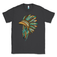 Smoke indian leopard headdress blue Classic Tee - BarkalooDesign