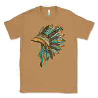 Toasted Coconut indian leopard headdress blue Classic Tee - BarkalooDesign