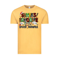 Vintage Mustard santas favorite speech therapist Vintage Tee - AdoDesignShop