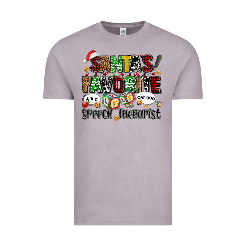 Santas Favorite Speech Therapist Vintage Tee by AdoDesignShop | Teevron