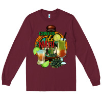 Burgundy Cinco de Mayo Long Sleeve Tee - Jasminsmagicworld