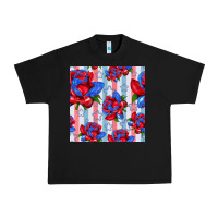 Black patriotic roses Urban Heavy Tee - BundleAndBundleShop