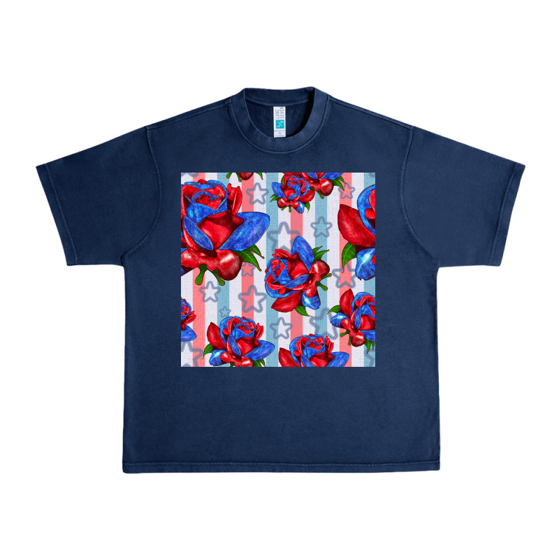 Patriotic Roses Urban Heavy Tee by BundleAndBundleShop | Teevron
