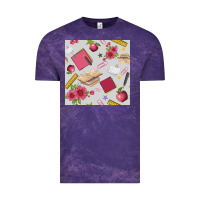 Cloud Purple back to school  seamless pattern Vintage Tee - BundleAndBundleShop