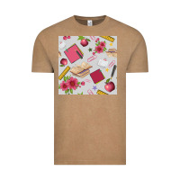 Vintage Coffee back to school  seamless pattern Vintage Tee - BundleAndBundleShop