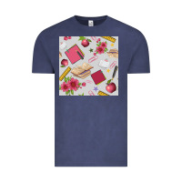 Vintage Denim back to school  seamless pattern Vintage Tee - BundleAndBundleShop