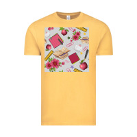 Vintage Mustard back to school  seamless pattern Vintage Tee - BundleAndBundleShop
