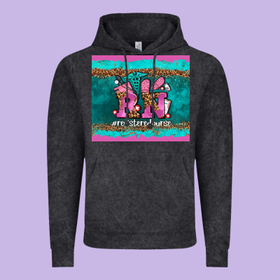 Rn Registered  Nurse Vintage Hoodie Designed By Adodesignshop