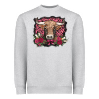 Heather Grey v.d. cow and roses Heavyweight Sweatshirt - AdoDesignShop