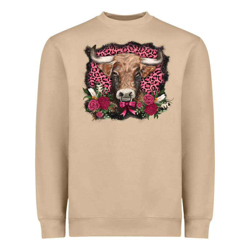 V.d. Cow And Roses Heavyweight Sweatshirt by AdoDesignShop | Teevron