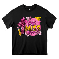 Black little miss 1st grade Heavy Core Tee - texasbilliewilder
