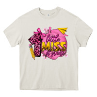Cream little miss 1st grade Heavy Core Tee - texasbilliewilder
