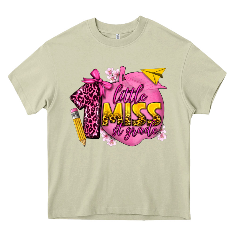 Little Miss 1st Grade Heavy Core Tee by texasbilliewilder | Teevron