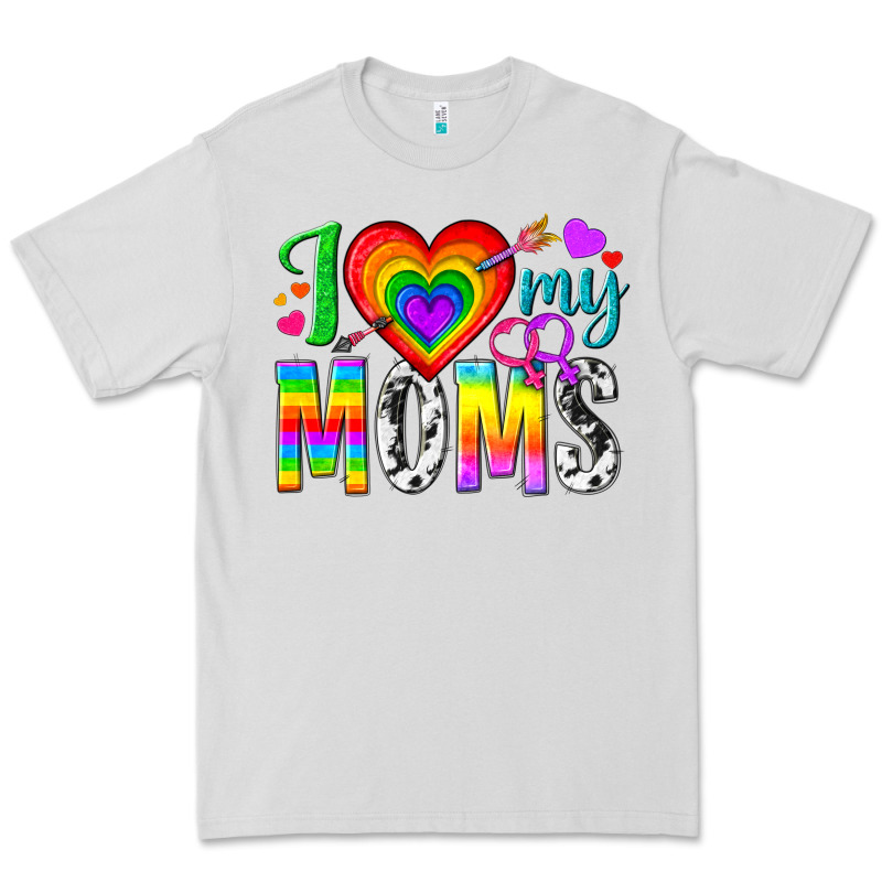 I Love My Moms Premium Tee by texasbilliewilder | Teevron