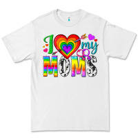 White i love my moms Premium Tee - texasbilliewilder