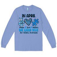 Colony Blue in april we wear blue Long Sleeve Tee - JahusDesignShop