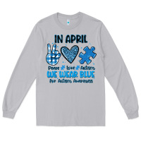 Moon Dust in april we wear blue Long Sleeve Tee - JahusDesignShop