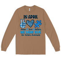 In April We Wear Blue Long Sleeve Tee | Teevron