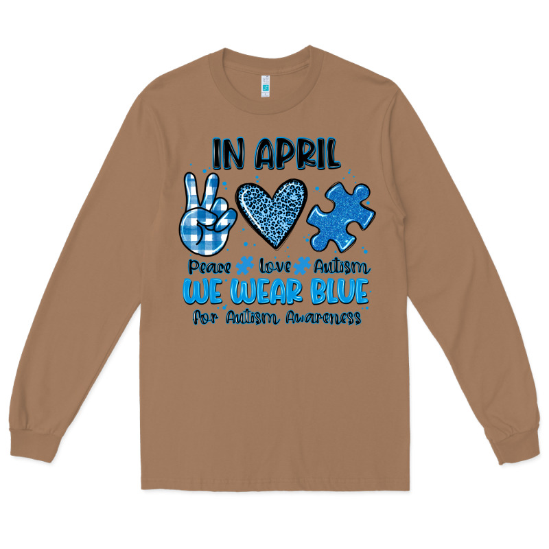 In April We Wear Blue Long Sleeve Tee by JahusDesignShop | Teevron