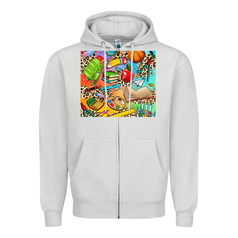 School Elements Zipper Hoodie by NancyCooperArtShop | Teevron