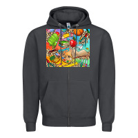 Smoke school elements Zipper Hoodie - NancyCooperArtShop