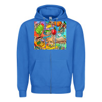 True Royal school elements Zipper Hoodie - NancyCooperArtShop