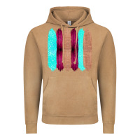 Vintage Camel Colored Farm Life Purple Wood Jute Cyan Glitter Brush Strokes Vintage Hoodie - Bettercallsaul