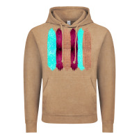 Vintage Coffee Colored Farm Life Purple Wood Jute Cyan Glitter Brush Strokes Vintage Hoodie - Bettercallsaul
