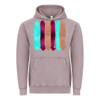 Vintage Zinc Colored Farm Life Purple Wood Jute Cyan Glitter Brush Strokes Vintage Hoodie - Bettercallsaul