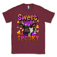 Burgundy sweet and spooky halloween cow Classic Tee - Jasminsmagicworld